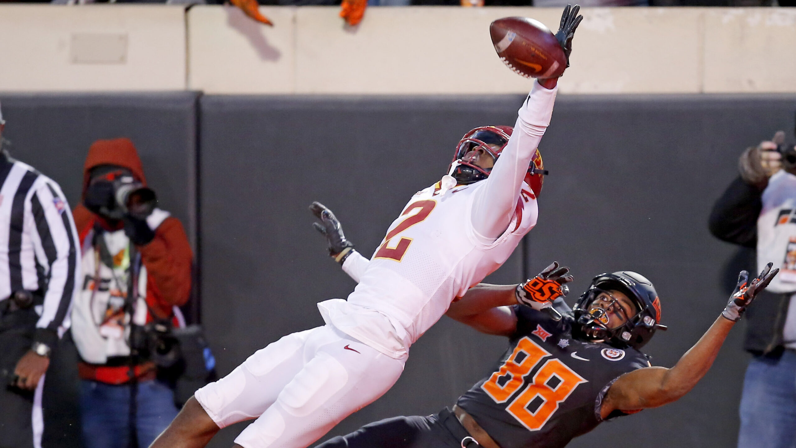 Iowa State Cyclones cornerback T.J. Tampa