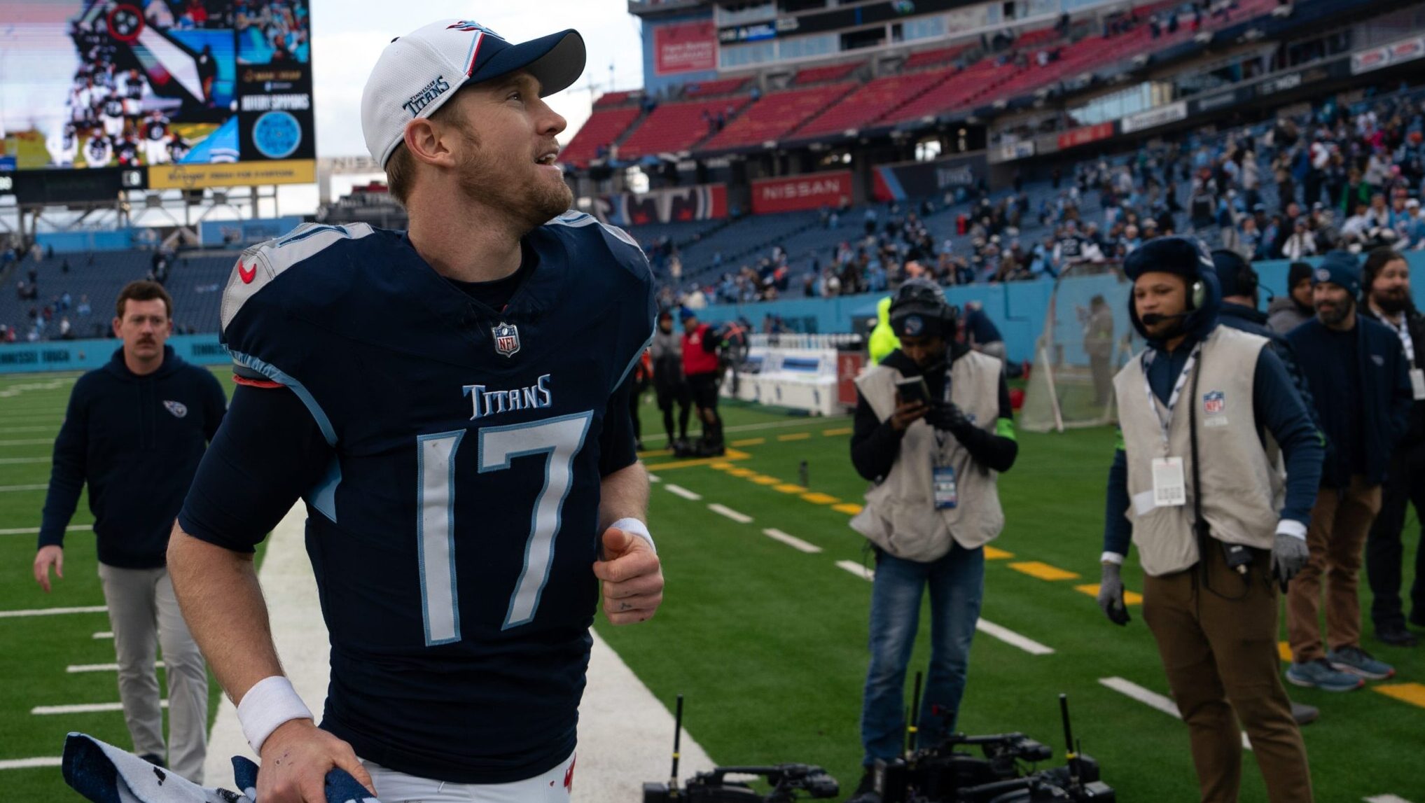 Then-Tennessee Titans quarterback Ryan Tannehill