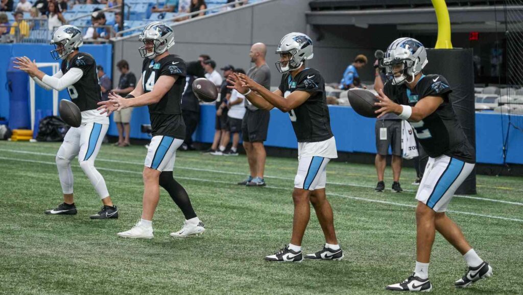 Carolina Panthers training camp quarterbacks