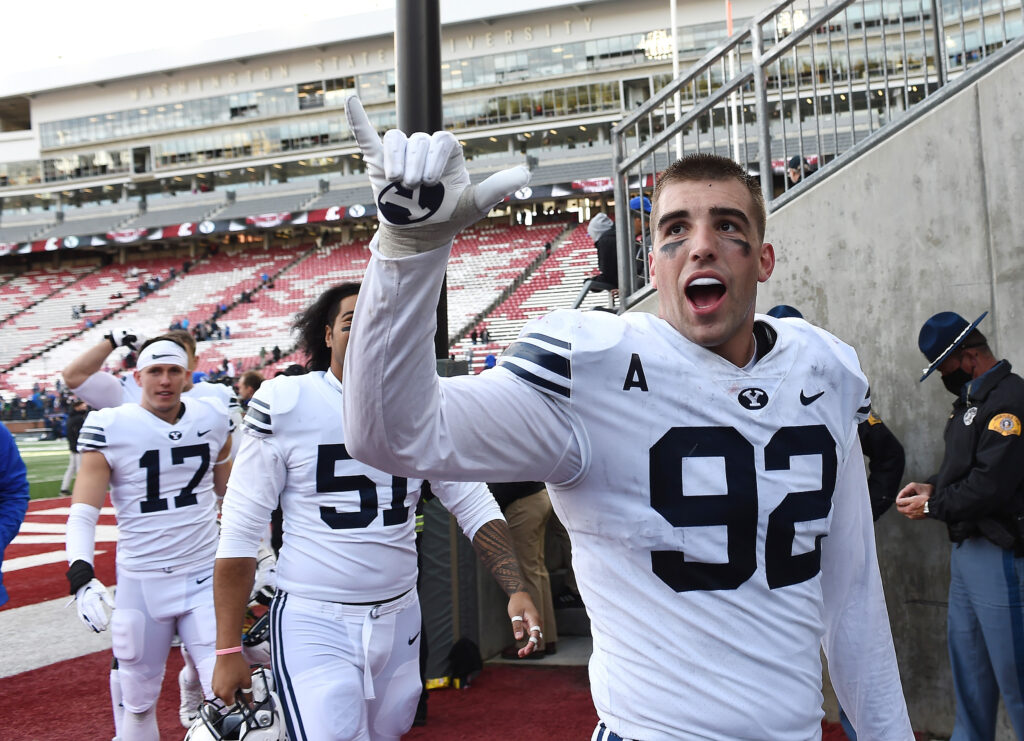 BYU defensive lineman Tyler Batty