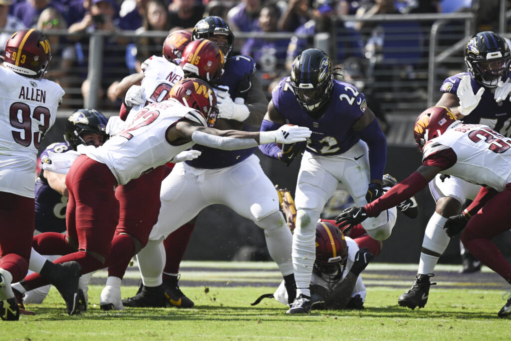 Baltimore Ravens running back Derrick Henry