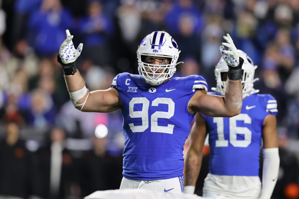 BYU defensive lineman Tyler Batty