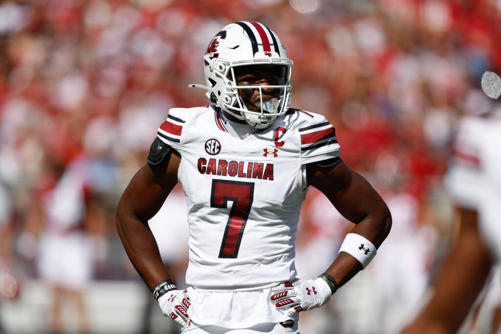 South Carolina Gamecocks defensive back Nick Emmanwori (7) during the first half at Bryant-Denny Stadium. 